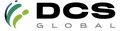 DCS company logo featuring stylized green and blue elements, representing innovation and technology in a modern design.